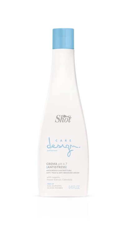 Shot maska nawilżająca antistress 250ml design care (Antystresowy krem zapobiegający łamaniu się włosów) w hurtowni Klara Beauty.jpg