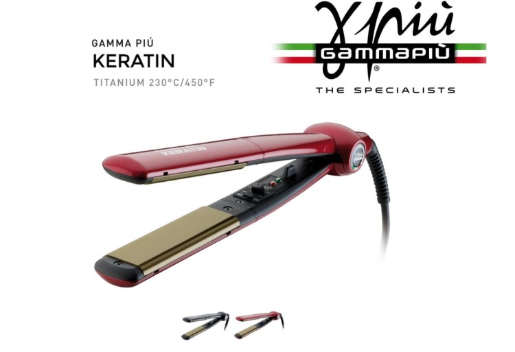 Gamma Più Keratin Titanium, prostownica w Hurtownii Klara Beauty.jpg