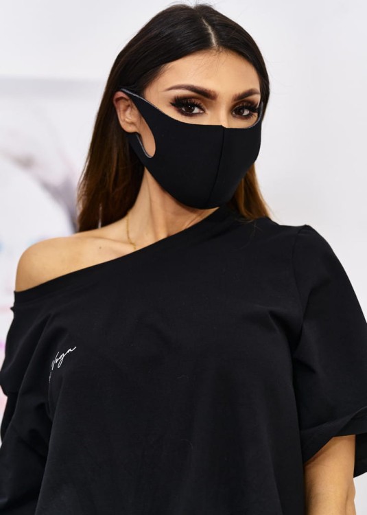 maseczka maska ochronna jednorazowa trzywarstwowa z włókniny wlokniny w Klara Beauty.jpg rękawiczki 100szt.jpgz.jpg
