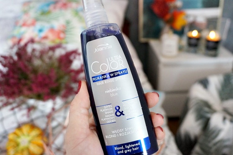 Joanna Ultra Color płukanka w sprayu niebieska.jpg w Klara Beauty.jpg