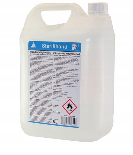 Sterillhand płyn do higienicznej i chirurgicznej dezynfekcji rąk 1000 ml pompka w Klara Beauty.jpg