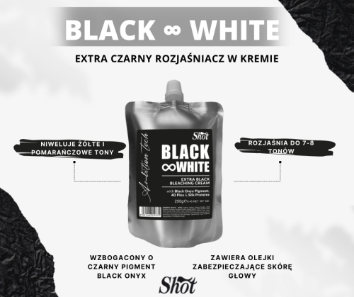 Shot czarny rozjaśniacz w kremie