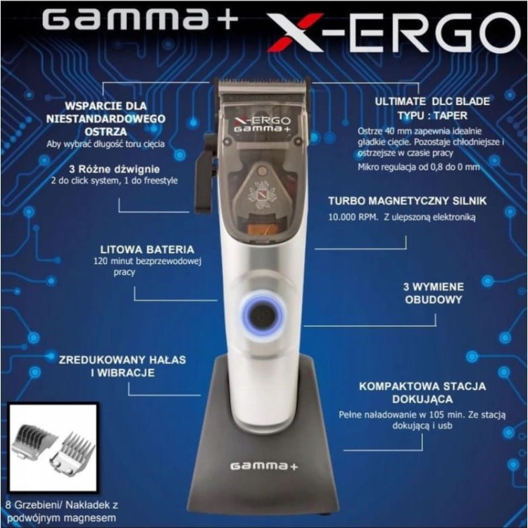 Maszynka do włosów GAMMA PIU X-Ergo1.jpg