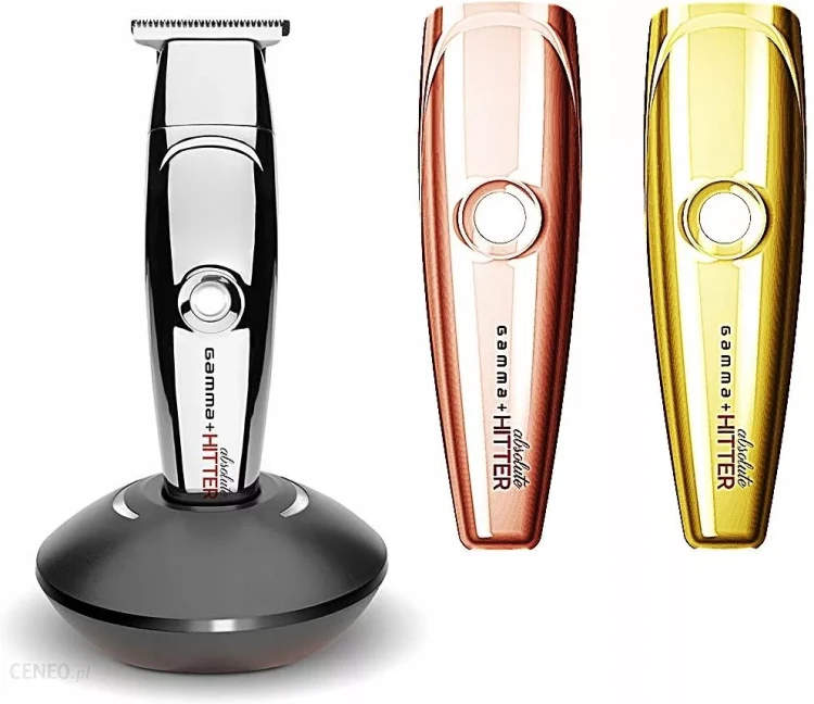 Gamma Piu Absolute Hitter Trimmer - Profesjonalny bezprzewodowy trymer + wymienne kolorowe obudowy 3 szt.webp