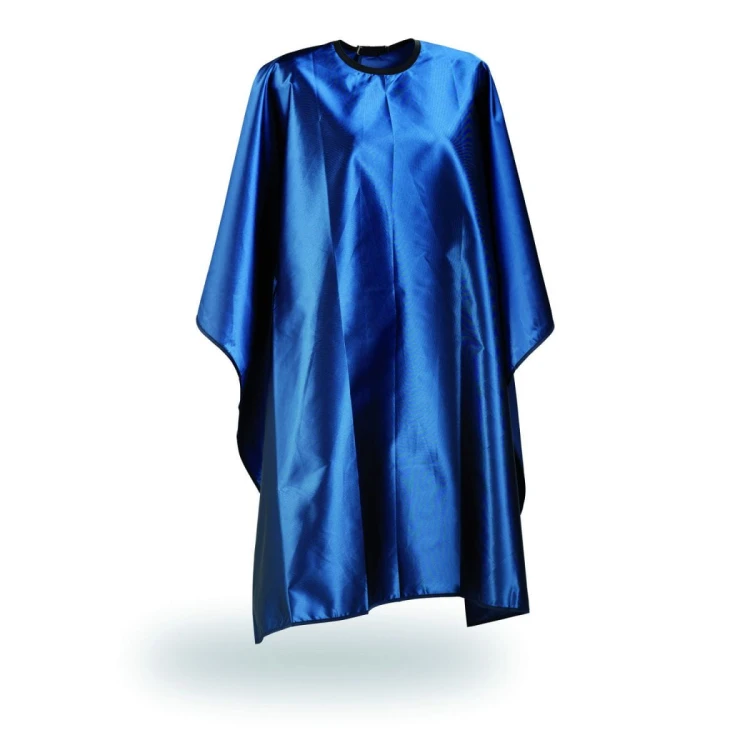 WAKO Satin niebieska peleryna do strzyżenia.jpg