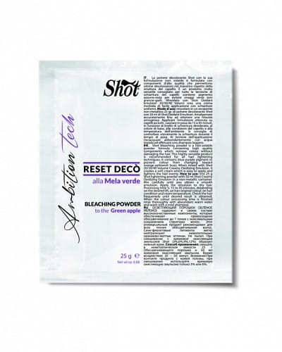 Shot Rozjaśniacz bezpyłowy Reset Deco (niebieski proszek) zielone jabłko 25g.jpg