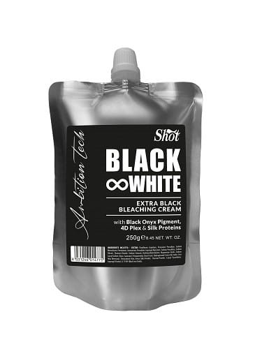 Shot rozjaśniacz w kremie z plexem i czarnym pigmentem 250g