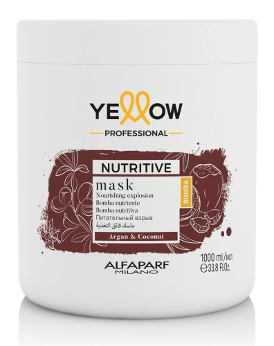 Alfaparf Yellow Nutritive maska odżywcza do włosów suchych 1000ml.png