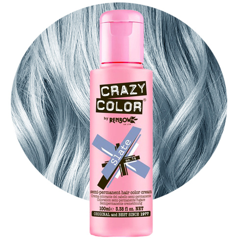 CRAZY COLOR Slate profesjonalny szaro niebieski toner do włosów.png