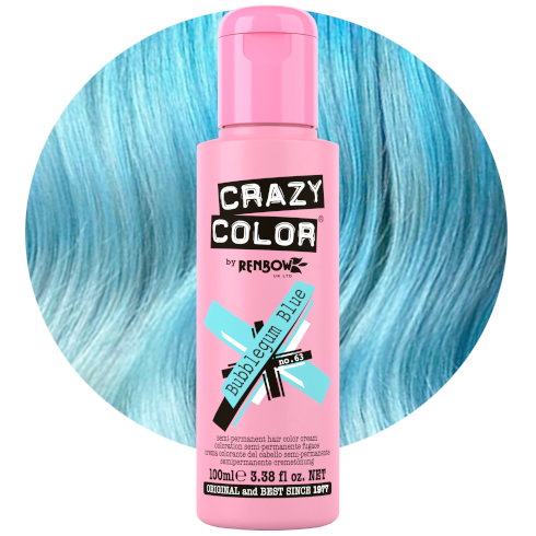 CRAZY COLOR Bubblegum Blue profesjonalny niebieski toner do włosów.png
