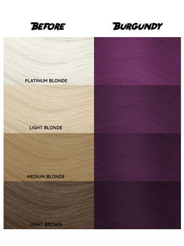 CRAZY COLOR Burgundy profesjonalny czerwono fioletowy toner do włosów_wzornik.png