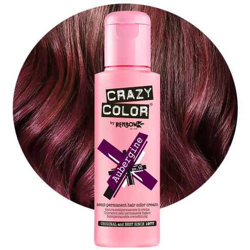 CRAZY COLOR Aubergine profesjonalny fioletowy toner do włosów.png