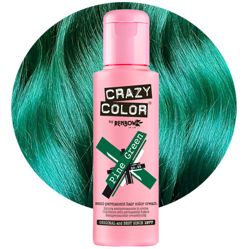 CRAZY COLOR Pine Green profesjonalny zielony toner do włosów.png