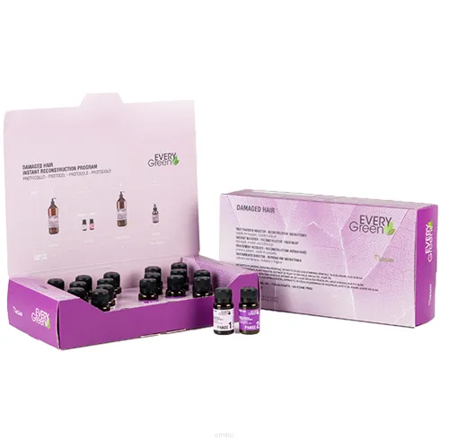 EVERY GREEN DAMAGED HAIR INSTANT RECONSTRUCTION PROGRAM AMPUŁKI KURACJA DO WŁOSÓW ZNISZCZONYCH PHASE 1 + PHASE 2 18X8 ML.png