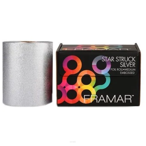 FRAMAR FOLIA ALUMINIOWA SREBRNA RYFLOWANA STAR STRUCK SILVER101M R-EMB-MSIL.png