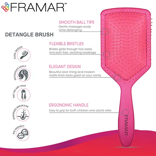 FRAMAR SZCZOTKA DO WŁOSÓW PADDLE BRUSH PINKY SWEAR  FB-PB-PNK.png