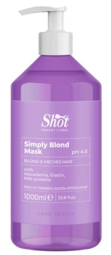 Shot Simply Blond Mask – regenerująca maska do włosów blond, rozjaśnianych i z pasemkami 1000ml.png