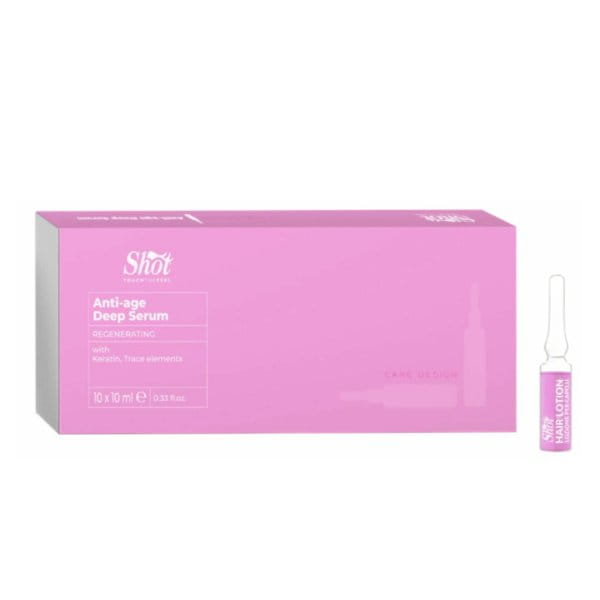 Shot Anti-Age Deep Serum – Intensywna kuracja odbudowująca włosy w ampułkach 10×10 ml