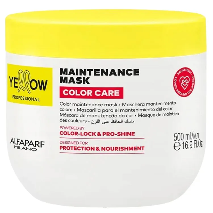 Yellow Maintenance Color Care - maska do włosów farbowanych 500ml.png