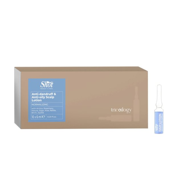 Shot Normalizing Tricoilogy lotion przeciw łupieżowy i przetłuszczaniu się włosów  10x6ml.png