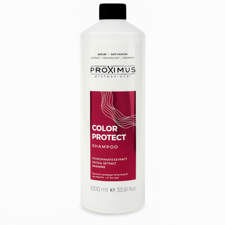 Proximus Color Protect Shampoo – szampon do włosów farbowanych 1000 ml z granatem i witaminąE.png