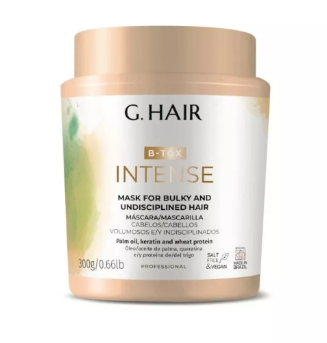 INOAR G.Hair Intens B-Tox Maska zmniejszająca puszenie się włosów 300g w hurtowni Klara Beauty. Odkryj profesjonalną pielęgnację z intensywnym botoksem do włosów.