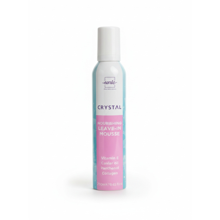 Unic Crystal Nourishing Leave-In Mousse Odżywcza pianka do włosów bez spłukiwania 250 ml.png