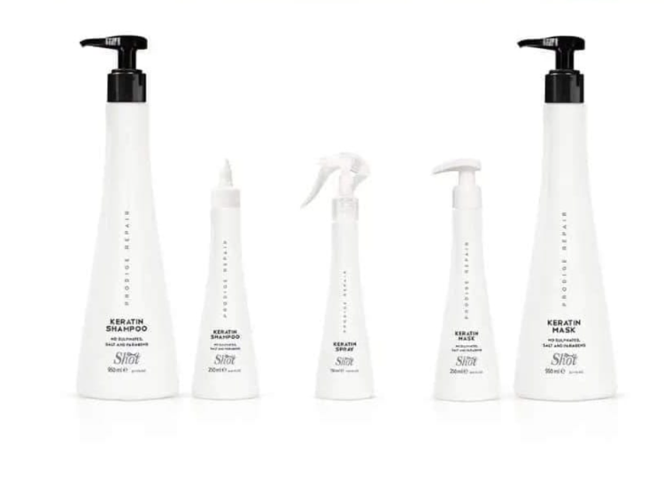 Zestaw Shot Keratin Prodigy Repair - totalna keratynowa odbudowa włosów szampon 250ml+maska 250ml+spray 150ml.png