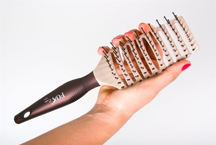 Szczotka do włosów FOX CARE nylon&amp;boar duża Hurtownia Klara Beauty lakiery, pianki.jpg